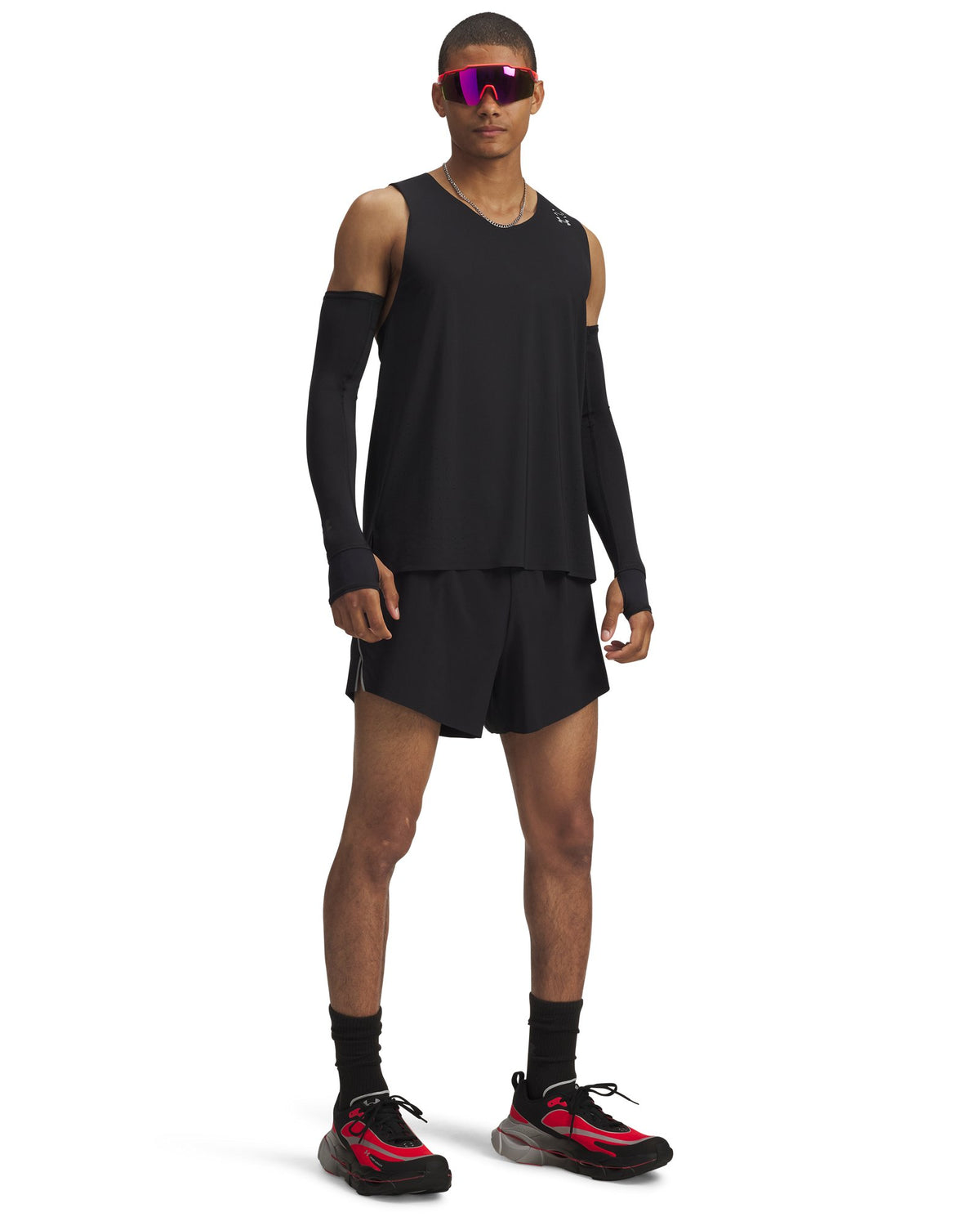 UA HB Run Men's 4" Shorts - Black