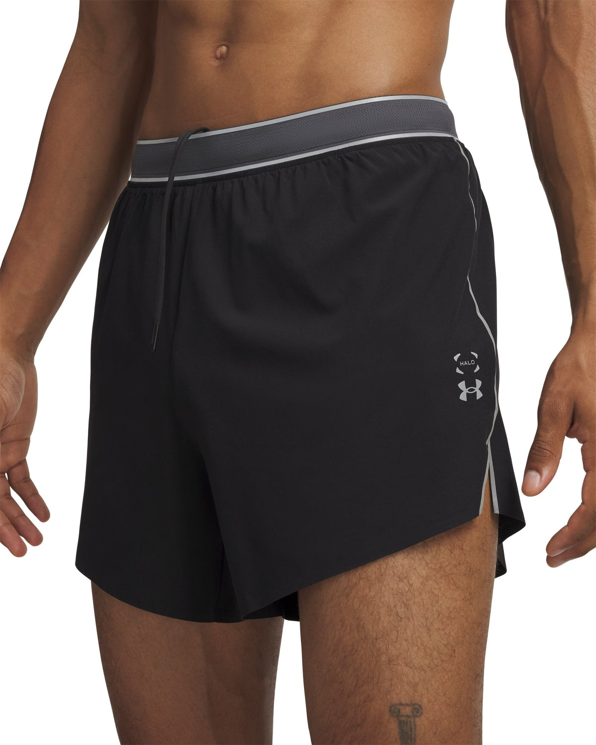 UA HB Run Men's 4" Shorts - Black