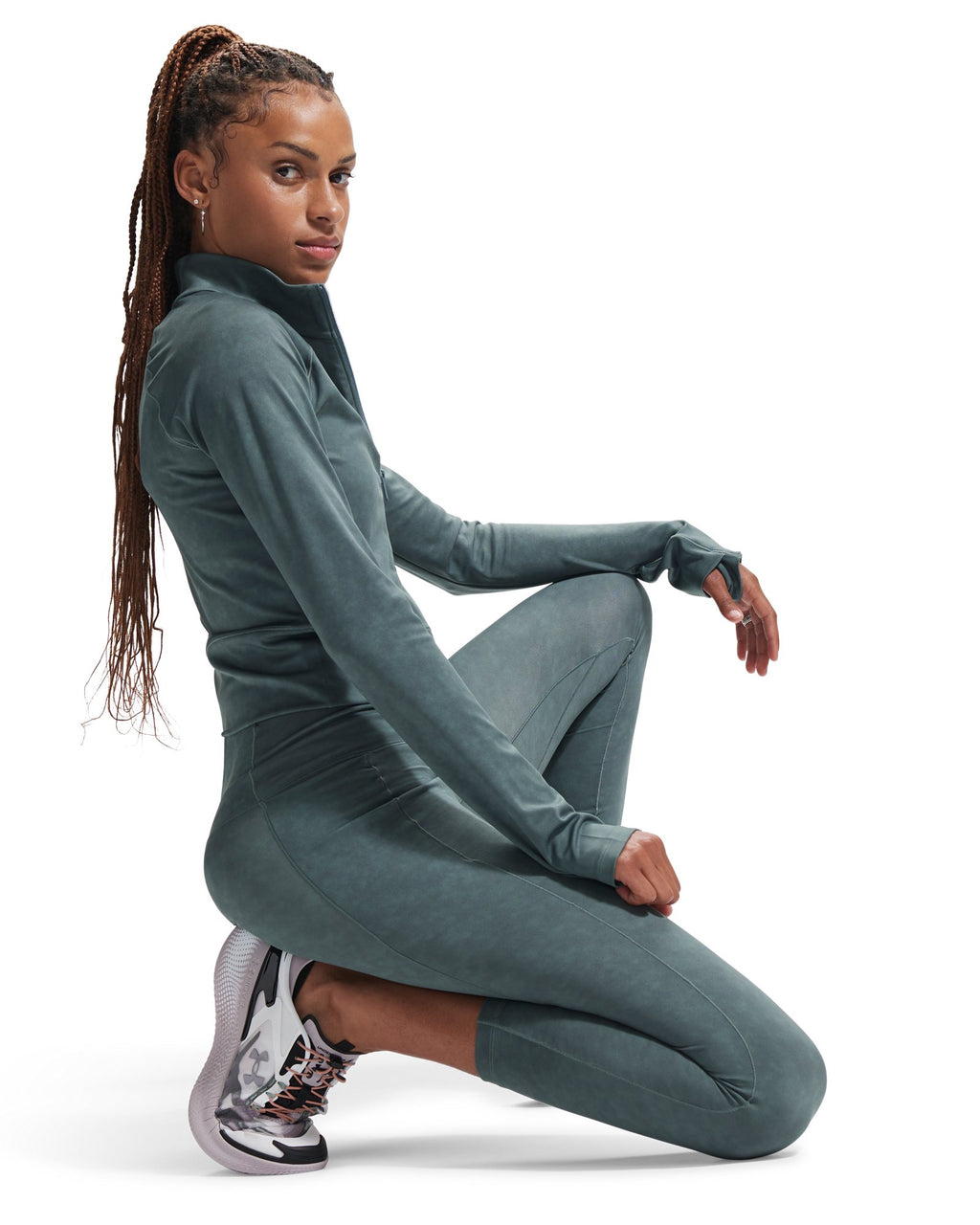 UA Meridian Suede Effect Women's Full Zip - Blue
