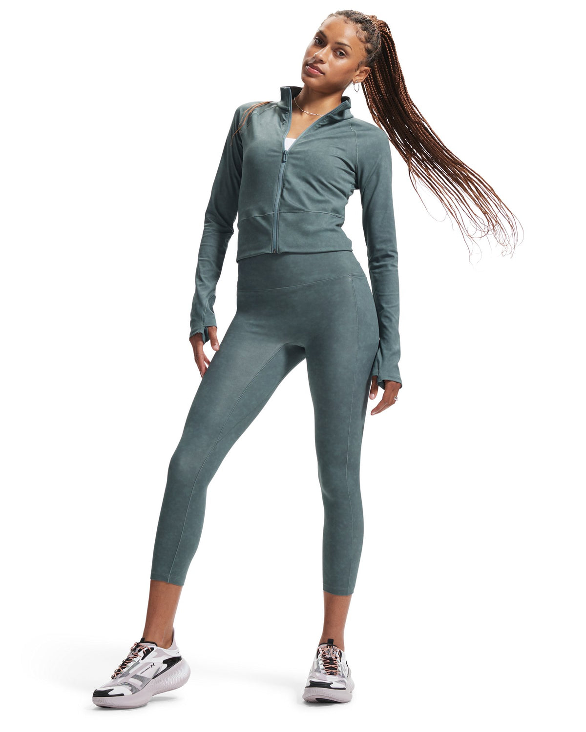 UA Meridian Suede Effect Women's Full Zip - Blue
