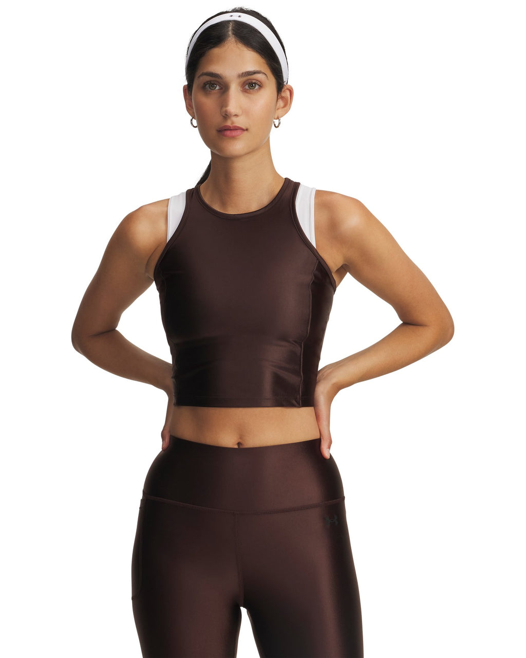 UA Motion Shine Women's Tank - Brown