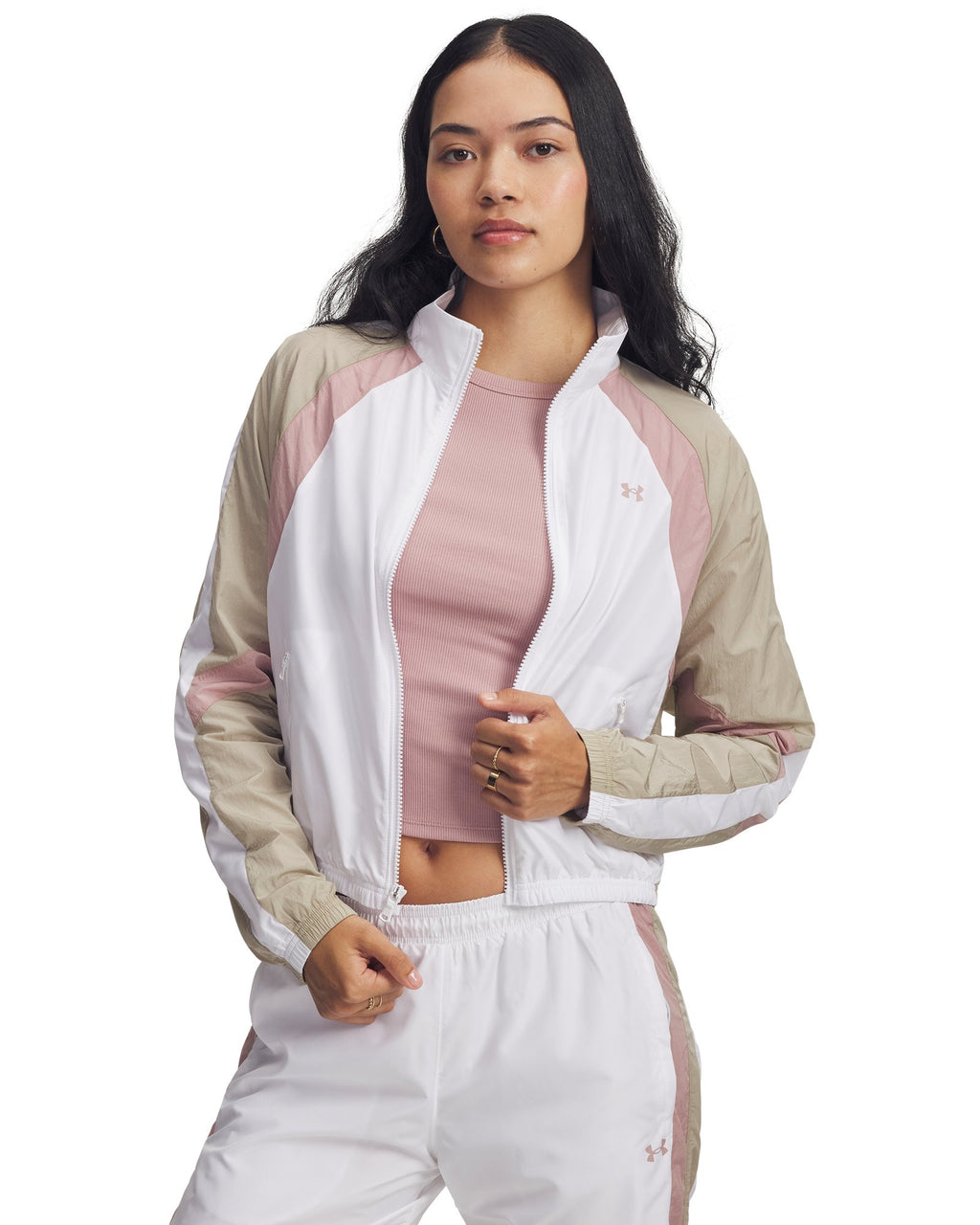 UA Icon Crinkle Women's Jacket - White