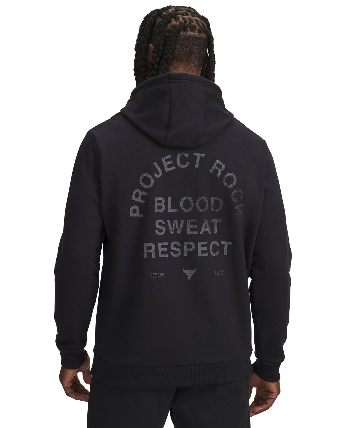 Project Rock Rival Fleece Men's Hoodie - Black