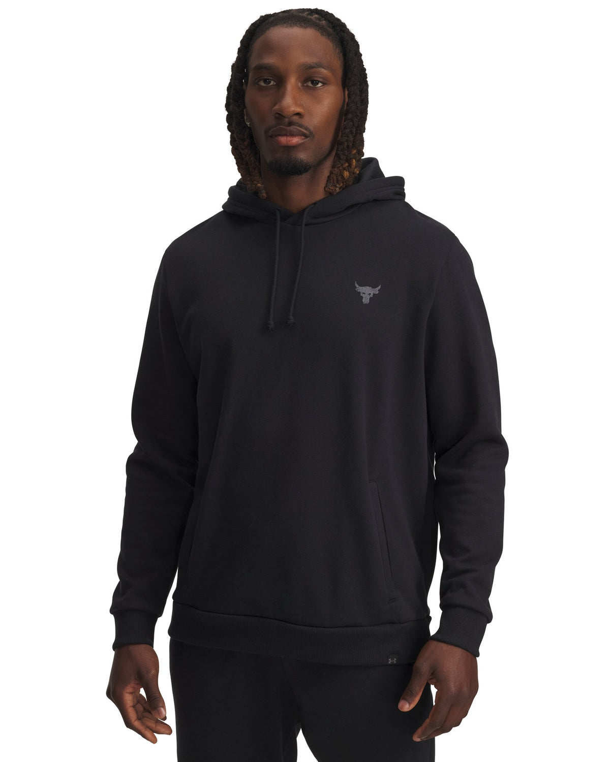 Project Rock Rival Fleece Men's Hoodie - Black