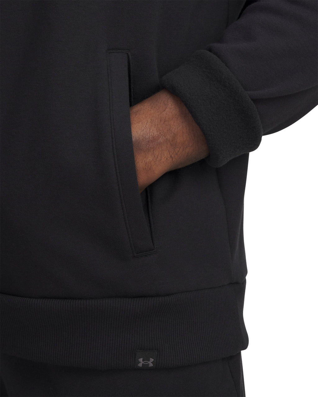 Project Rock Rival Fleece Men's Hoodie - Black