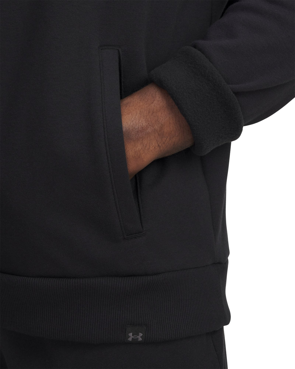 Project Rock Rival Fleece Men's Hoodie - Black