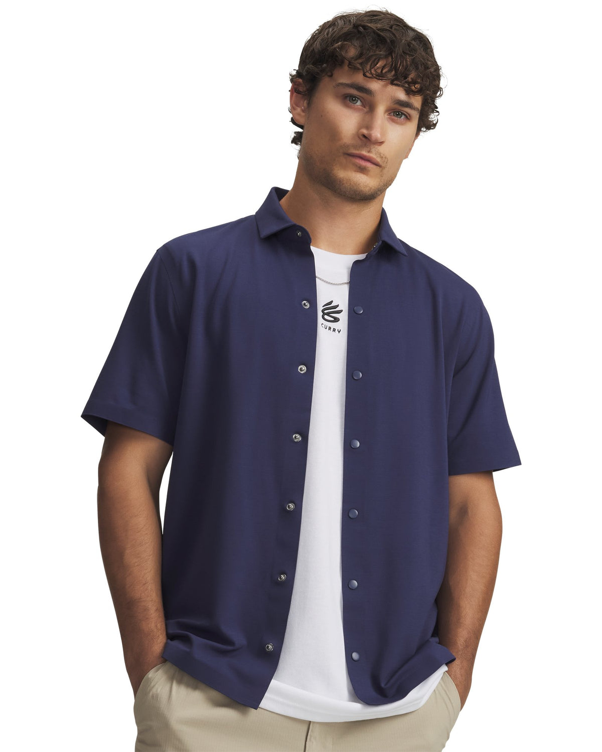 Curry Men's Overshirt - Blue