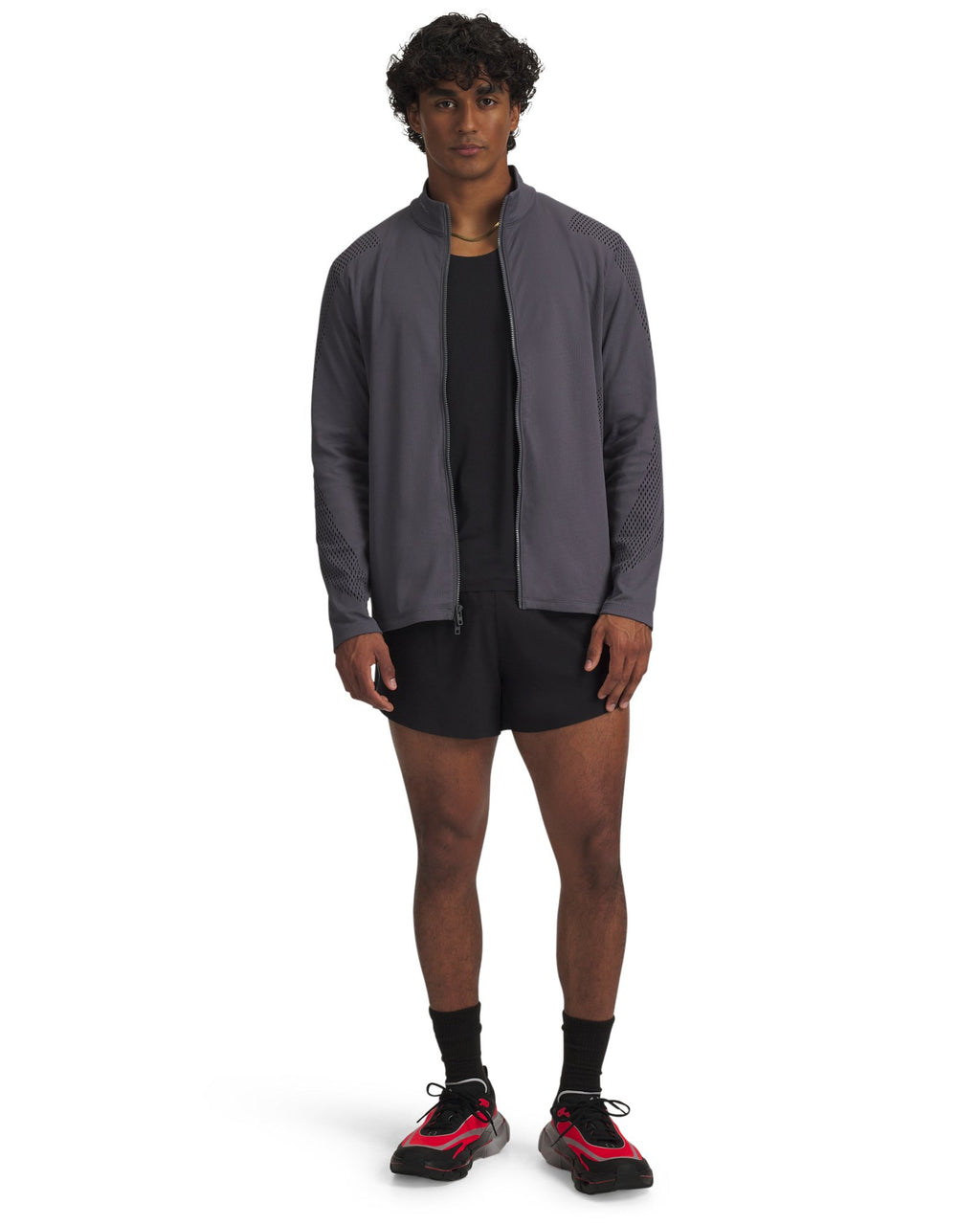 UA HB Engineered Men's Full Zip - Gray