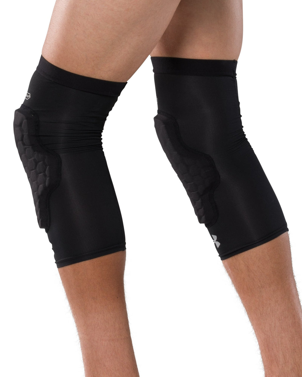 UA Gameday Armour Pro Kids' Padded Leg Sleeves - Black