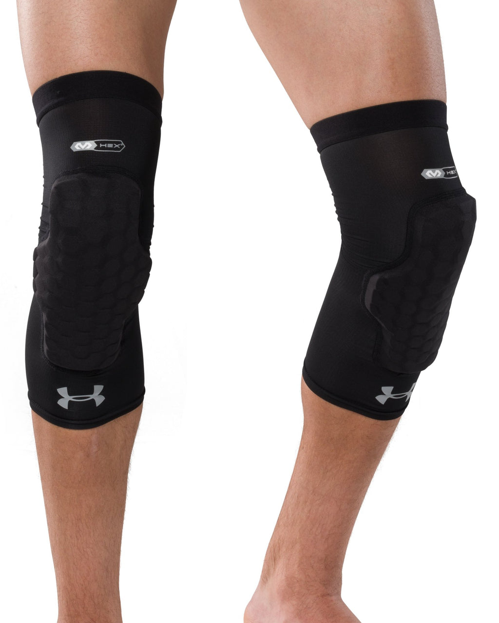 UA Gameday Armour Pro Kids' Padded Leg Sleeves - Black