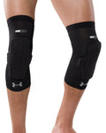 UA Gameday Armour Pro Kids' Padded Leg Sleeves - Black