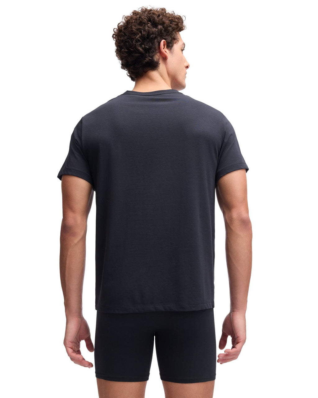 UA Performance Cotton Men's 2-Pack Crew Neck Undershirt - Black