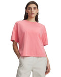 UA Boxy Wash Heavyweight Women's Short Sleeve - Pink