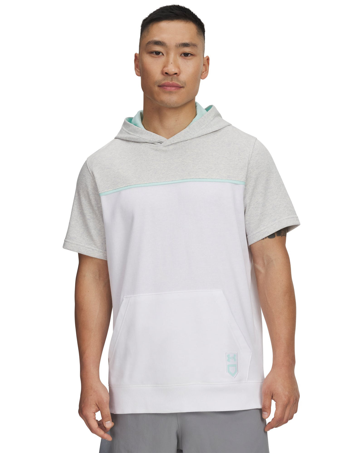UA Utility Men's Short Sleeve Hoodie - White