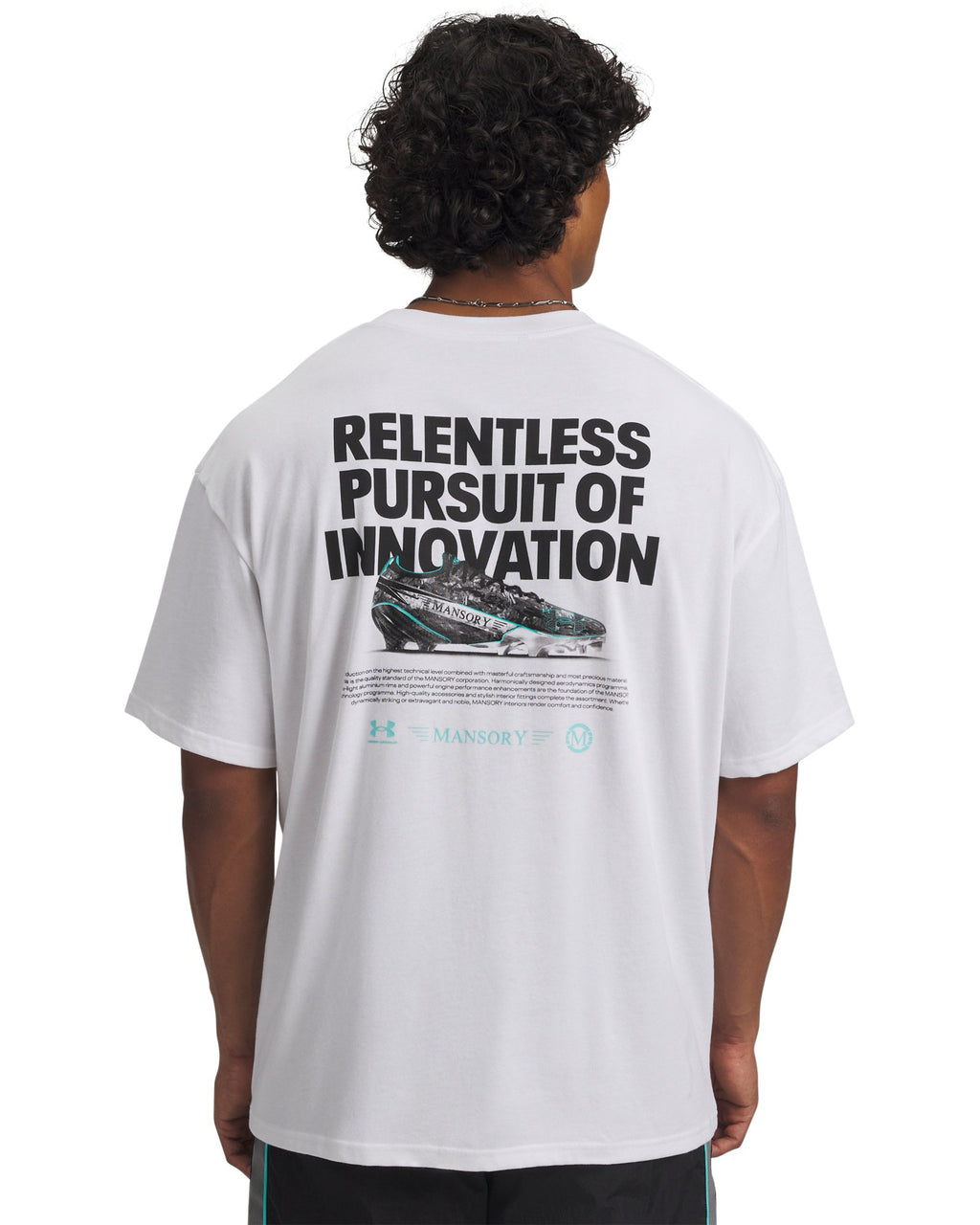UA x Mansory Heavyweight Relentless Men's Short Sleeve - White