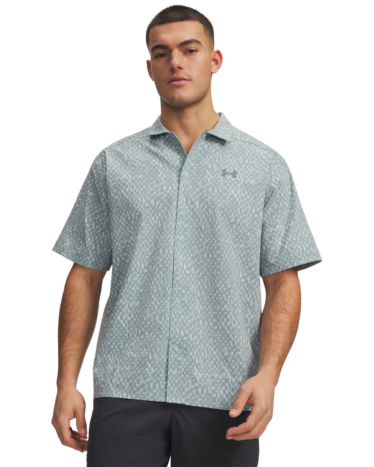 UA Explor Airvent Woven Men's Short Sleeve - Blue