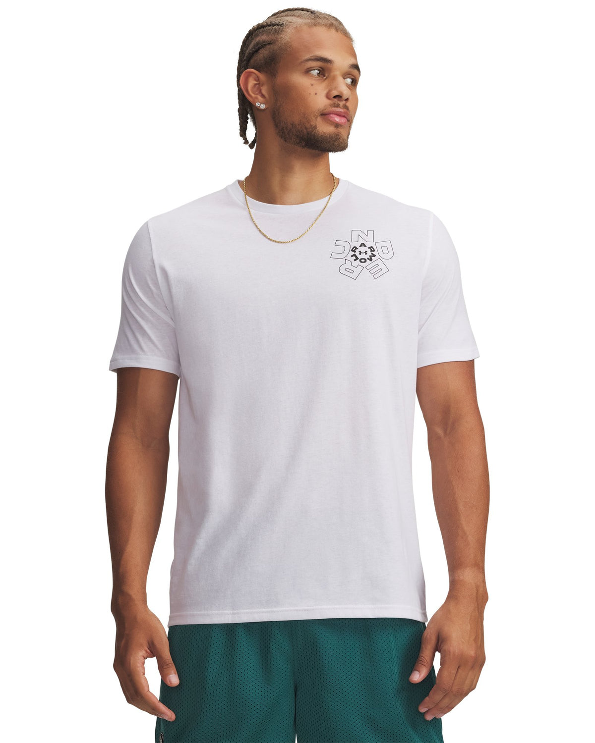 UA Radial Wordmark Men's Short Sleeve - White