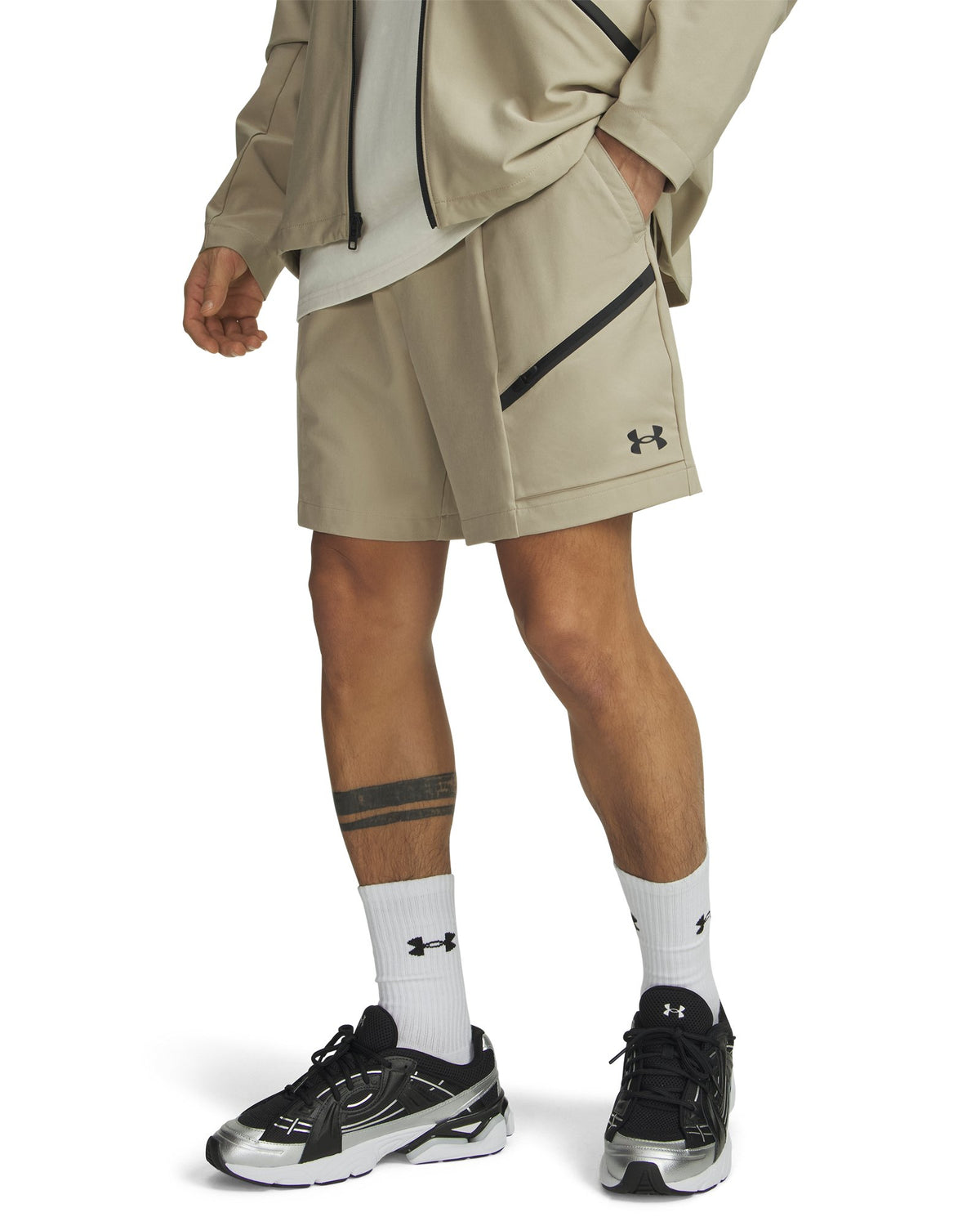 UA Unstoppable Woven Men's Shorts - Brown