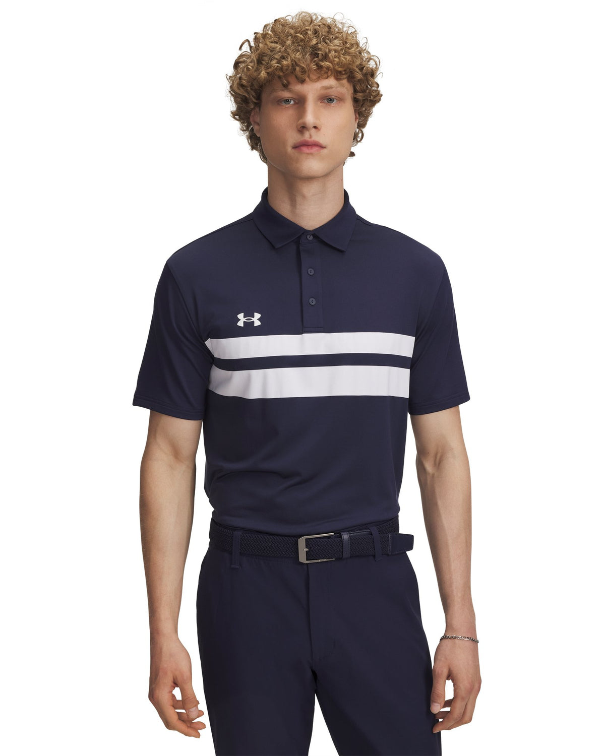 UA Drive Team Dual Stripe Men's Polo - Blue