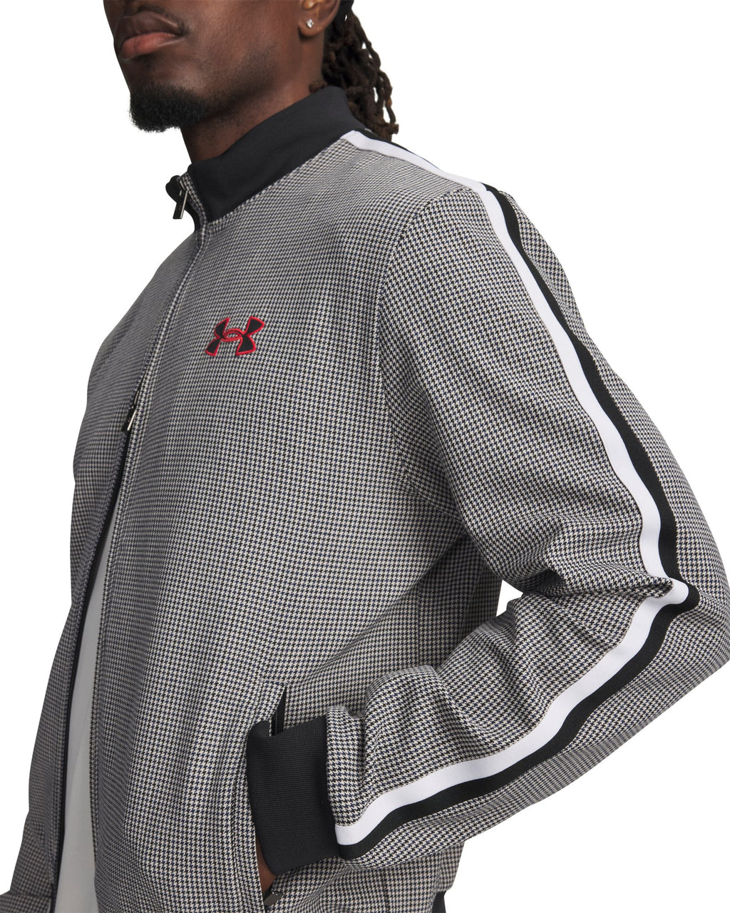 UA Houndstooth Men's Full Zip - Black