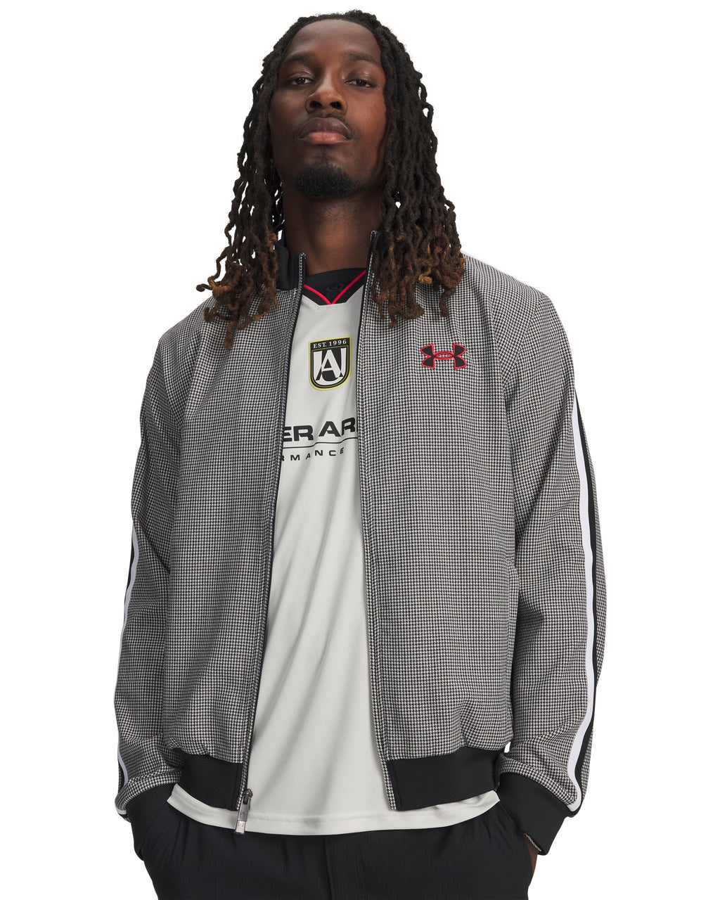 UA Houndstooth Men's Full Zip - Black