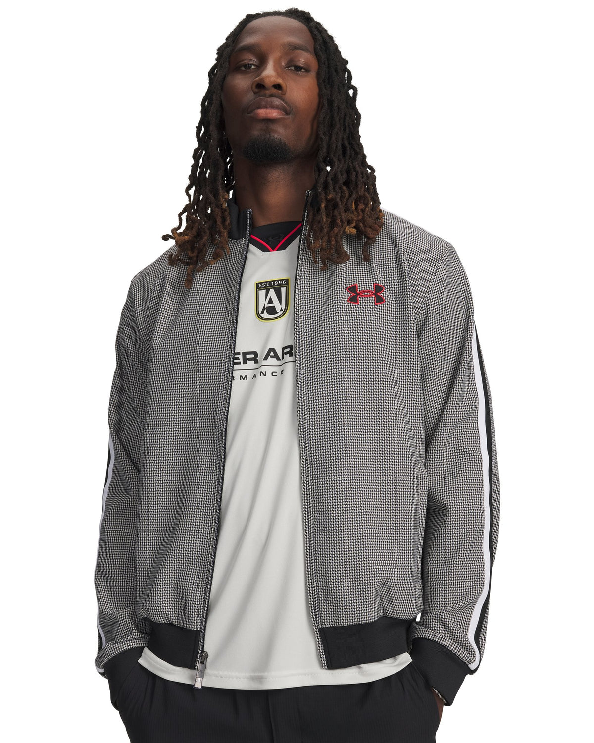 UA Houndstooth Men's Full Zip - Black