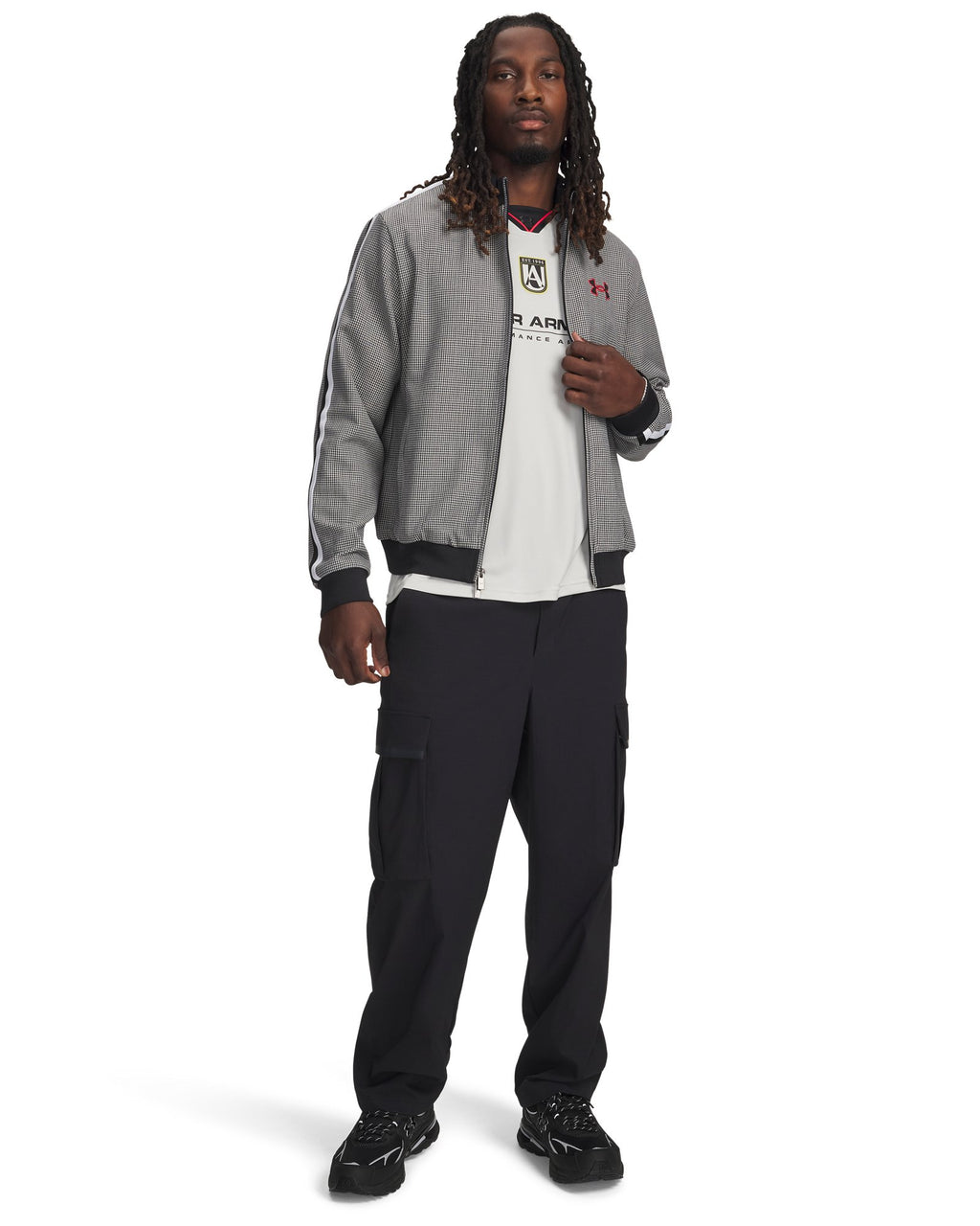 UA Houndstooth Men's Full Zip - Black