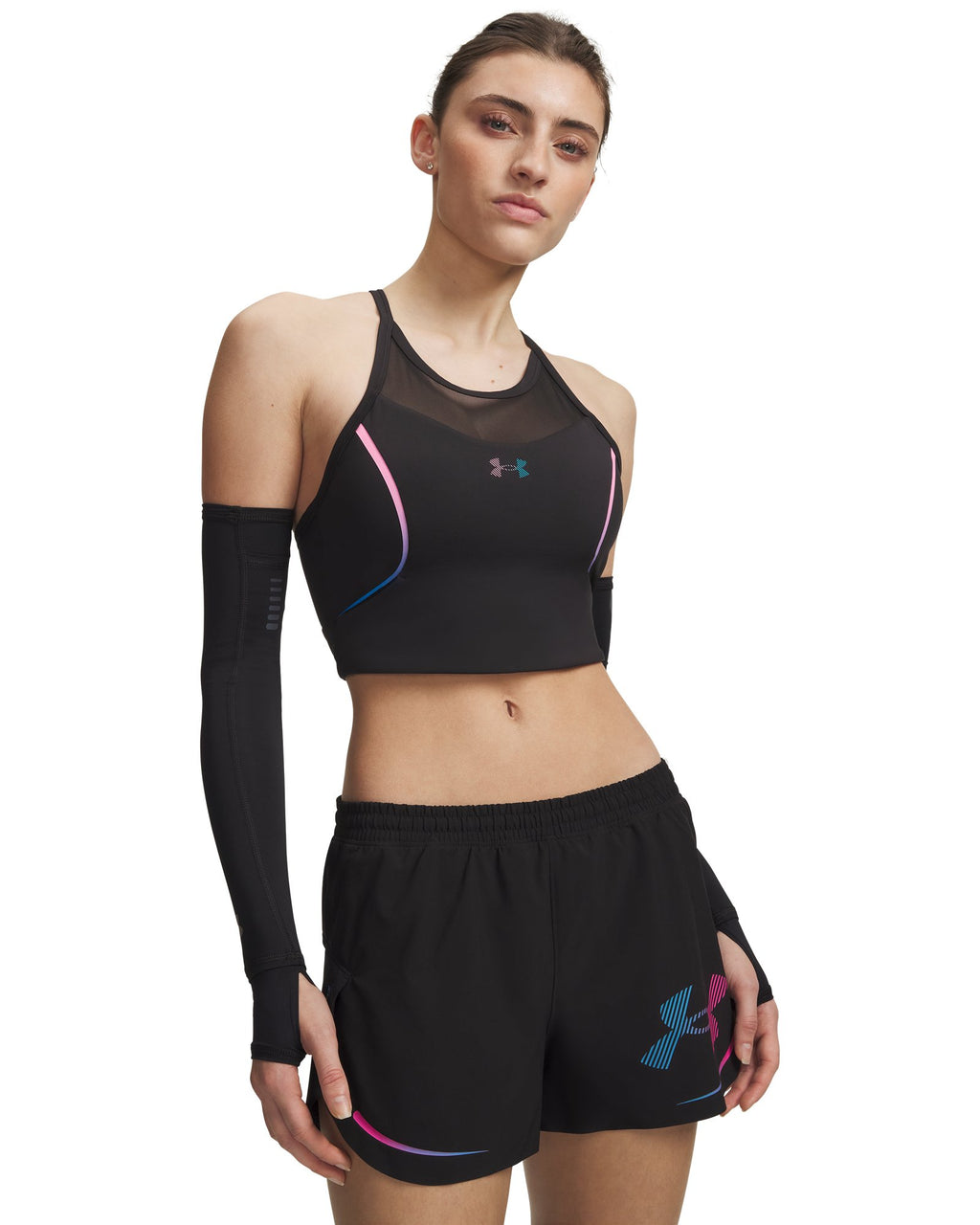 UA Velociti Elite Women's Crop Tank - Black