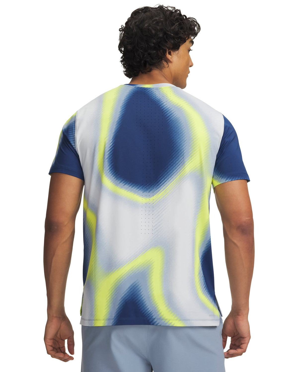 UA Velociti Pro Printed Men's Short Sleeve - Blue
