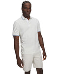 UA ArmourDry Print Rib Men's Polo - White
