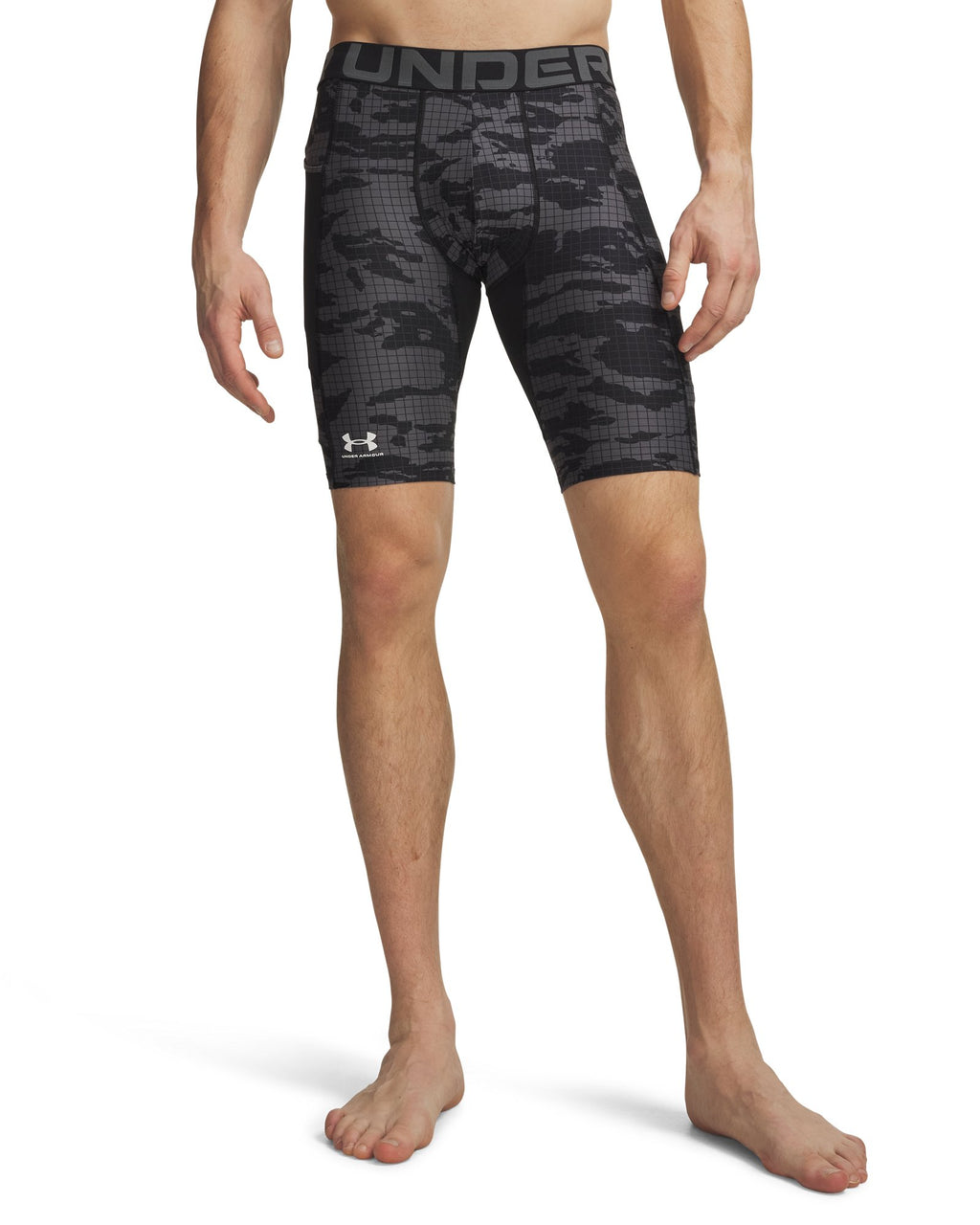HeatGear® Printed Men's Long Shorts - Black