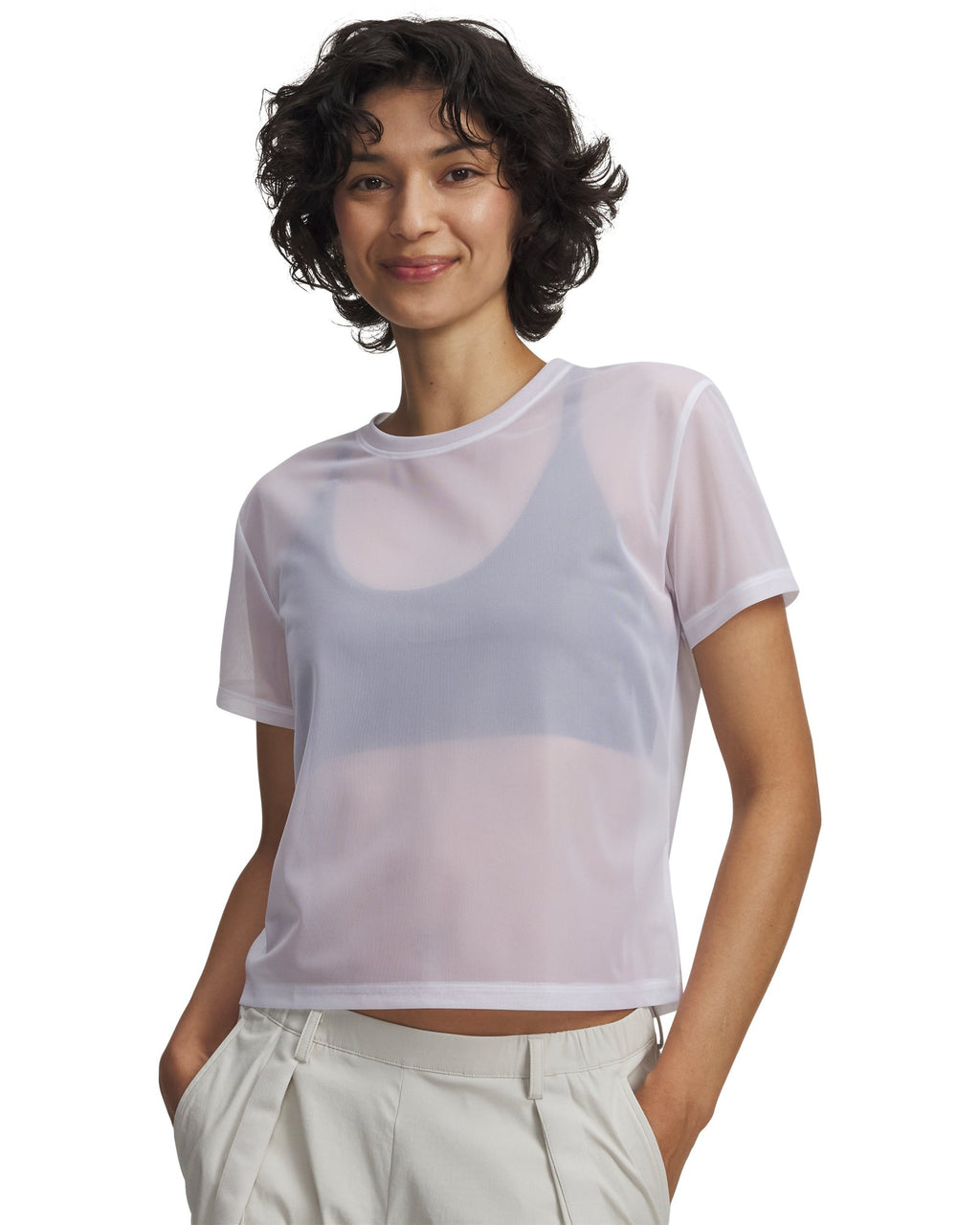 UA Mesh Women's T-Shirt - White