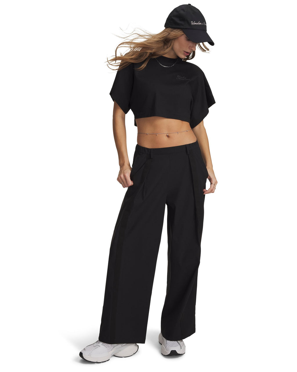 UA Unstoppable Pleated Women's Pants - White