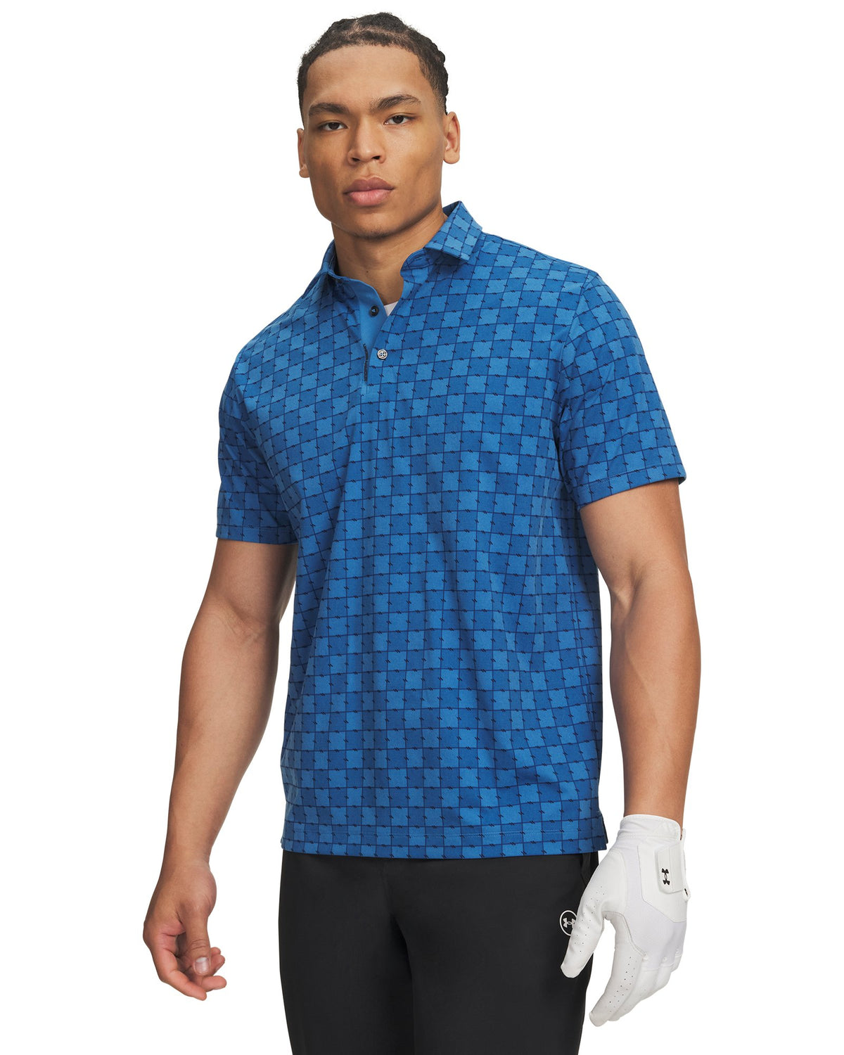 UA ArmourDry Printed Men's Polo - Blue