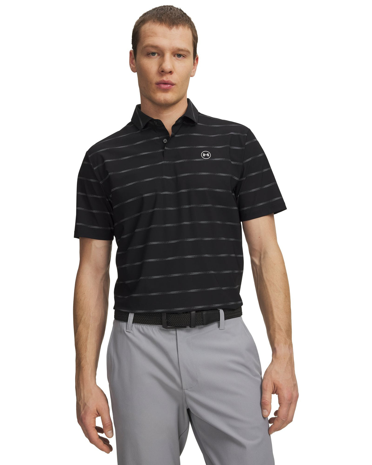 UA Drive Chill Printed Men's Polo - Black