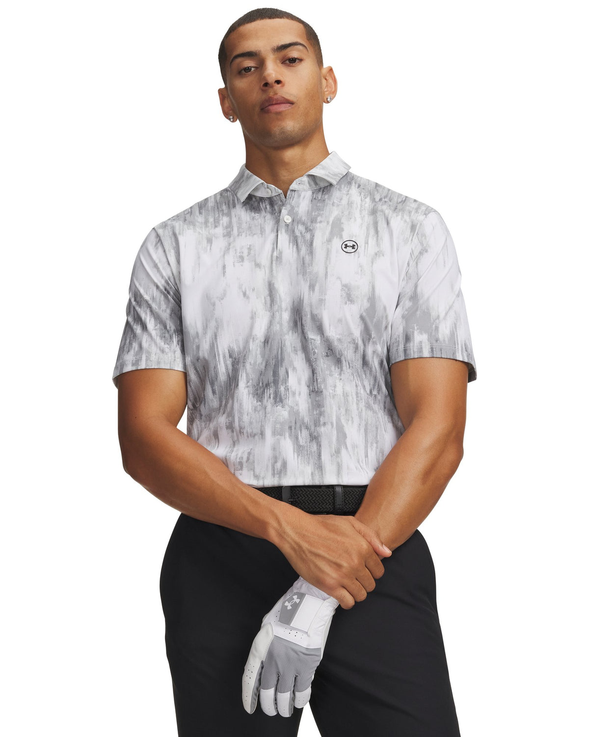 UA Drive Chill Printed Men's Polo - Black