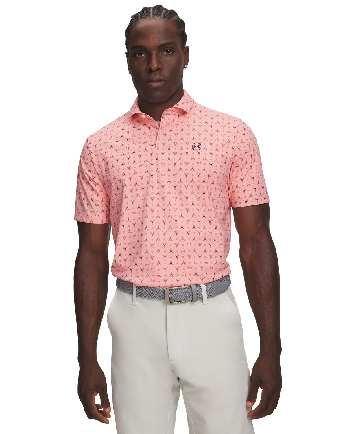 UA Drive Chill Printed Men's Polo - Pink