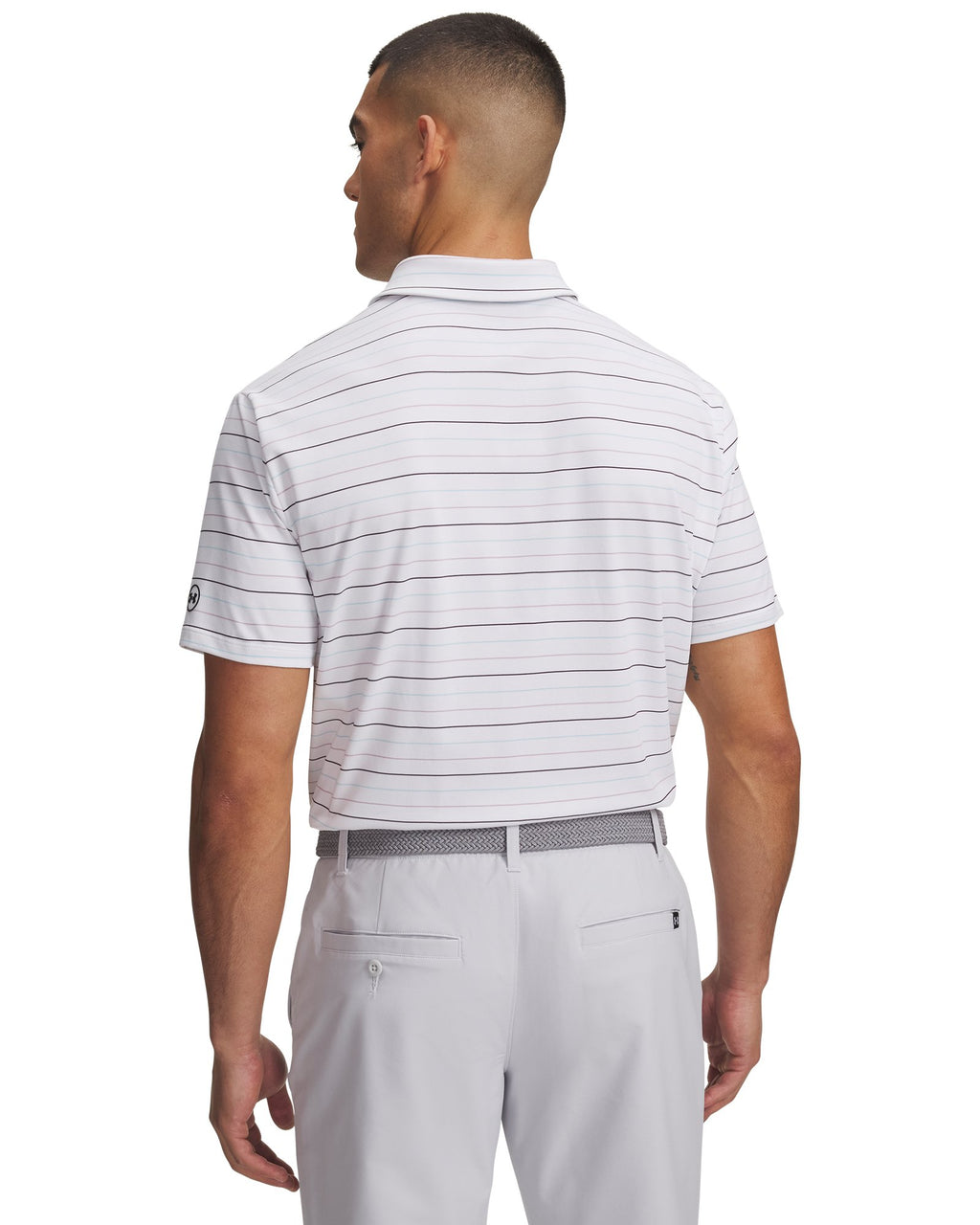 UA ArmourDry Stripe Men's Polo - Blue