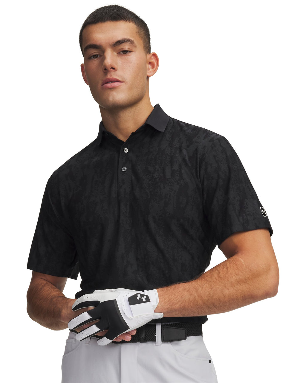 UA ArmourDry Jacquard Men's Polo - Black
