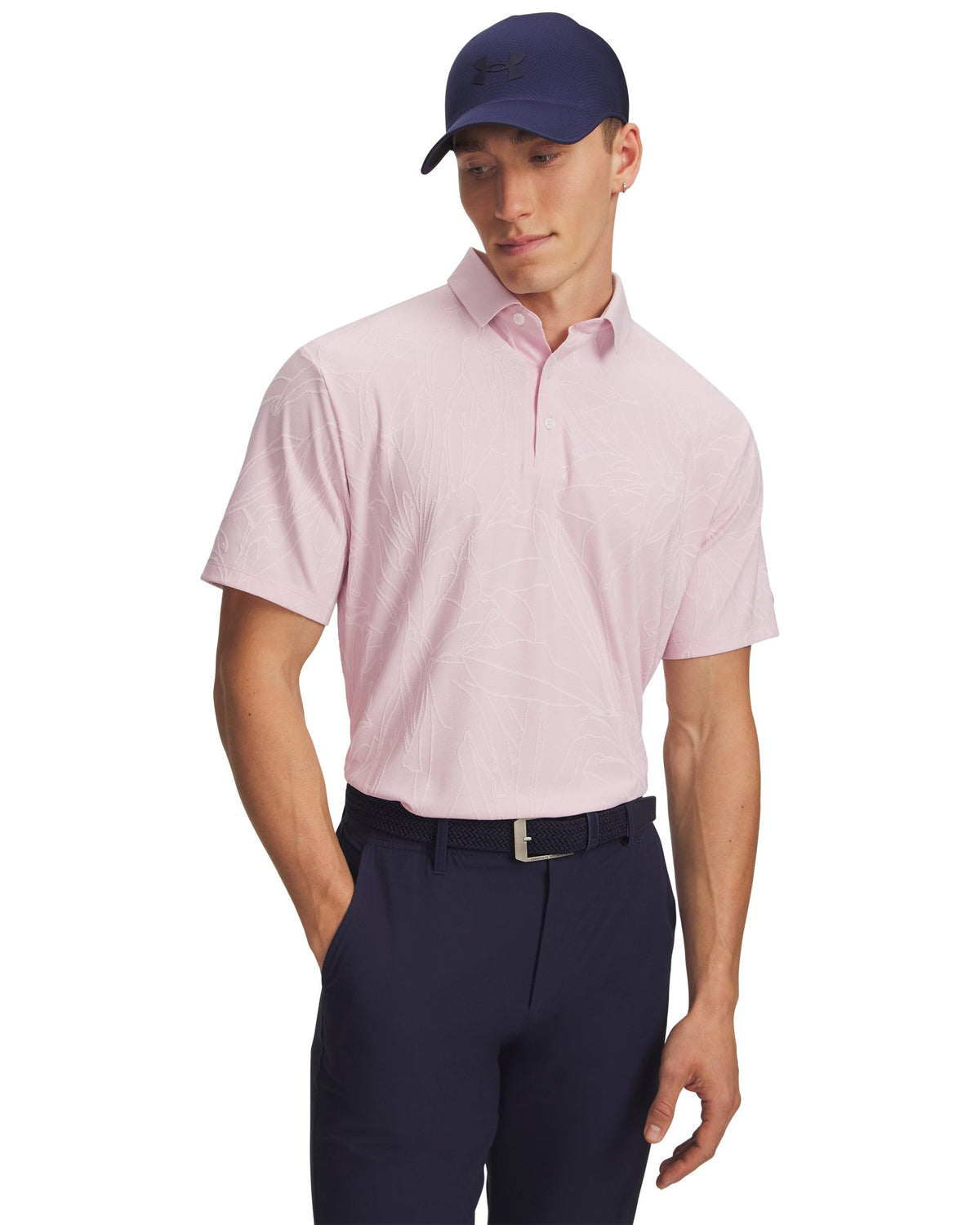 UA ArmourDry Jacquard Men's Polo - Pink