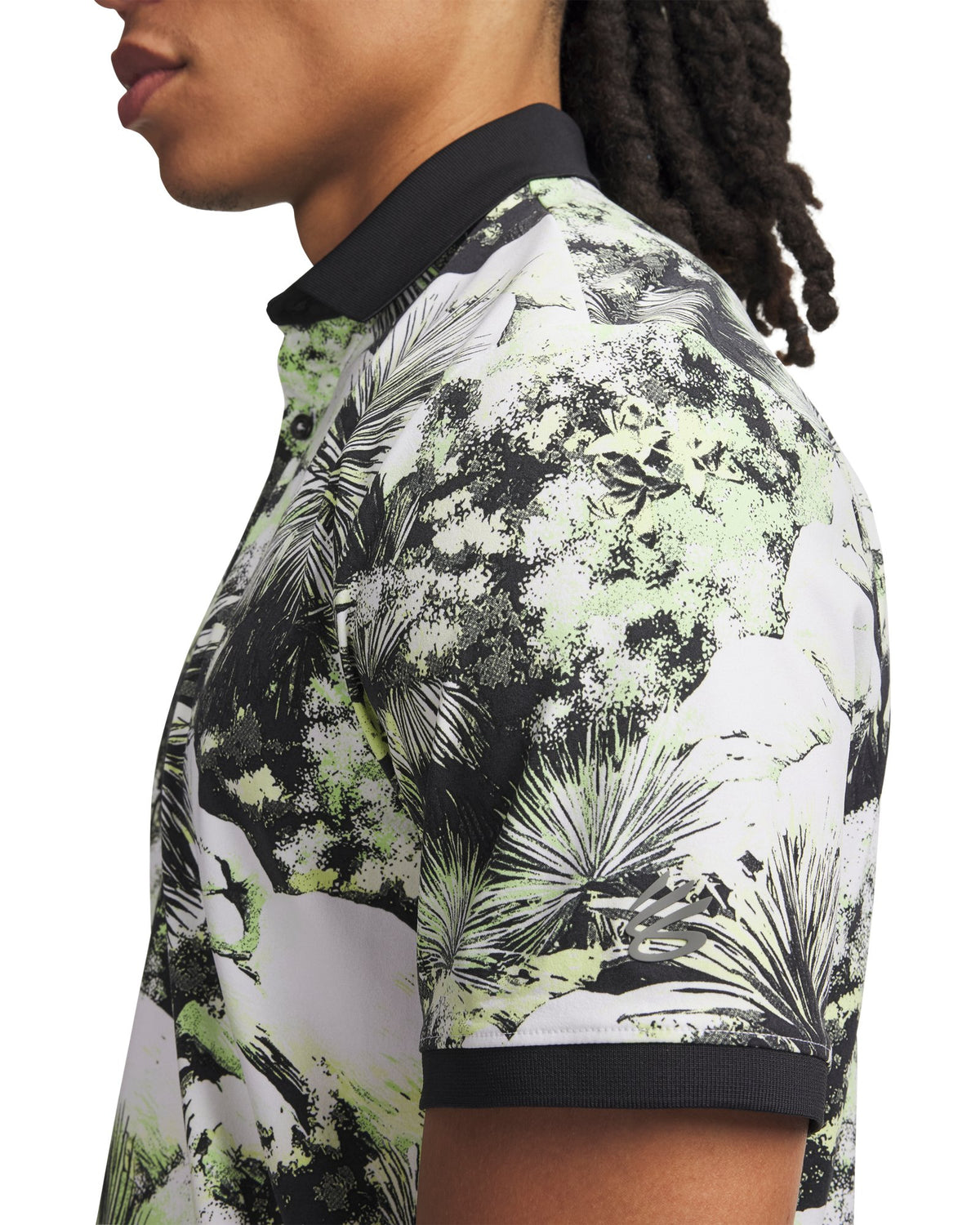 Curry ArmourDry Printed Men's Polo - Green