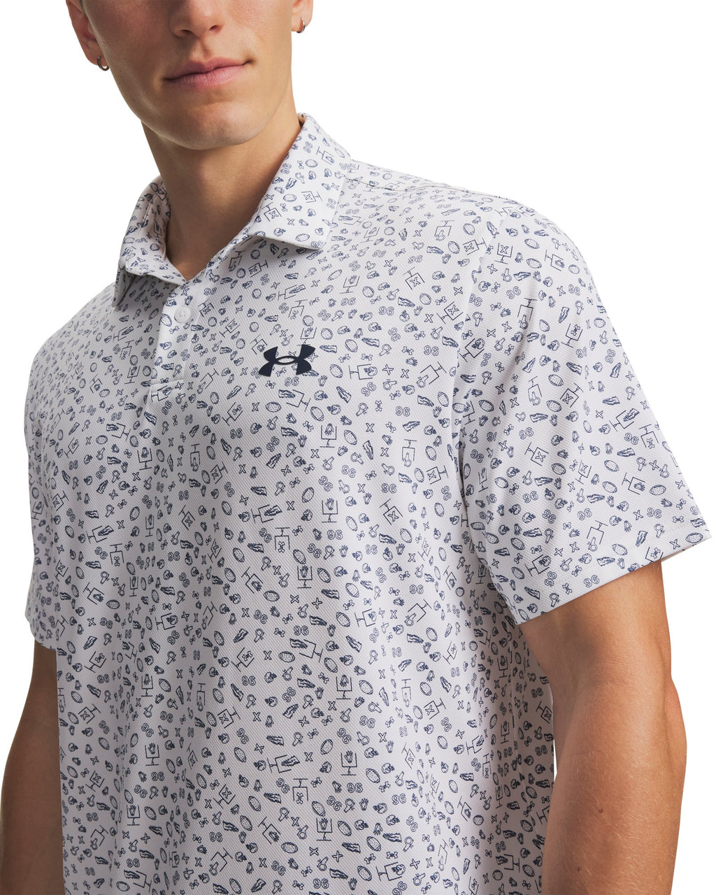 UA Matchplay Printed Men's Polo - Brown