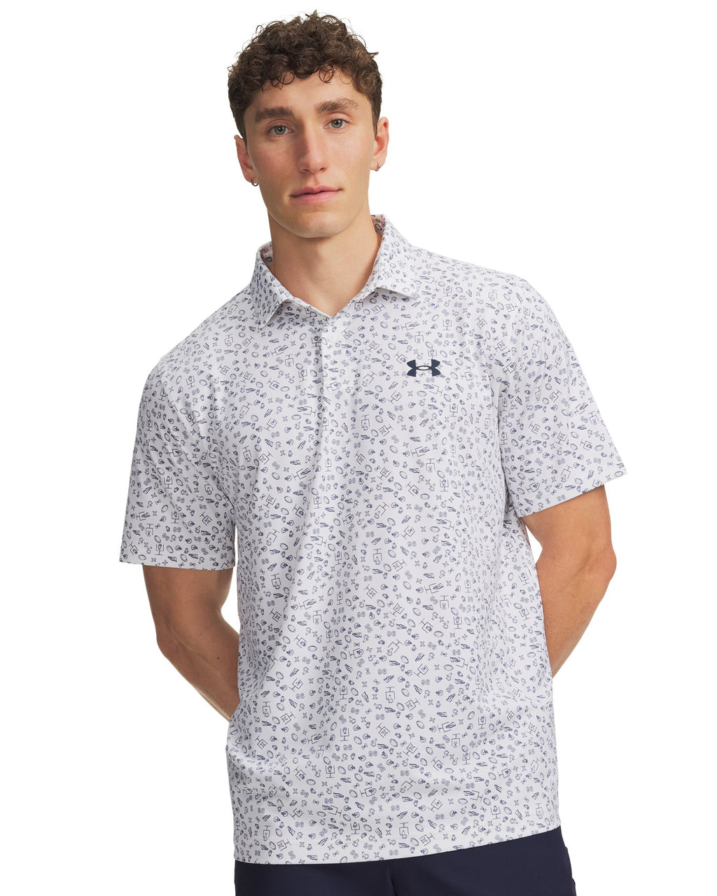 UA Matchplay Printed Men's Polo - Brown