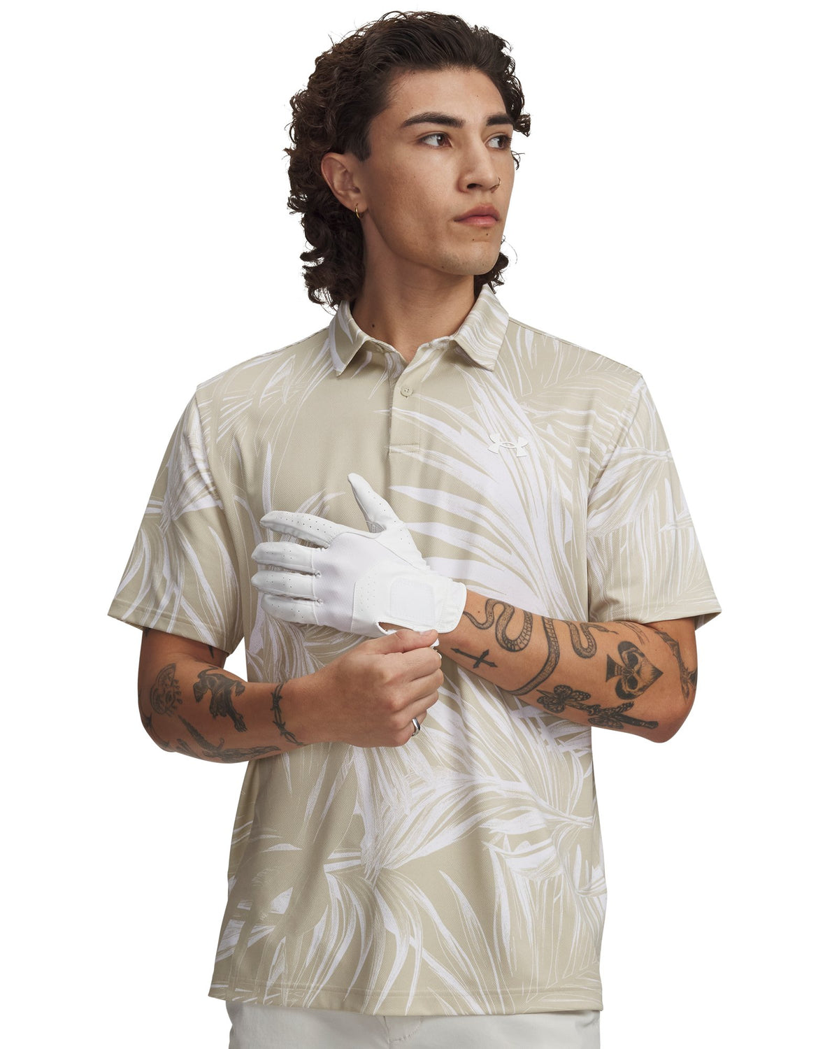 UA Matchplay Printed Men's Polo - Brown