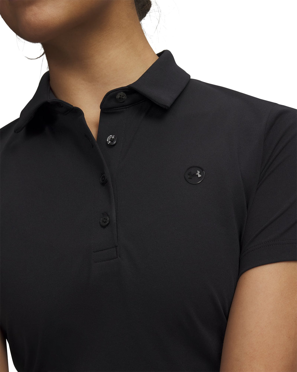 UA ArmourDry Women's Short Sleeve Polo - Black