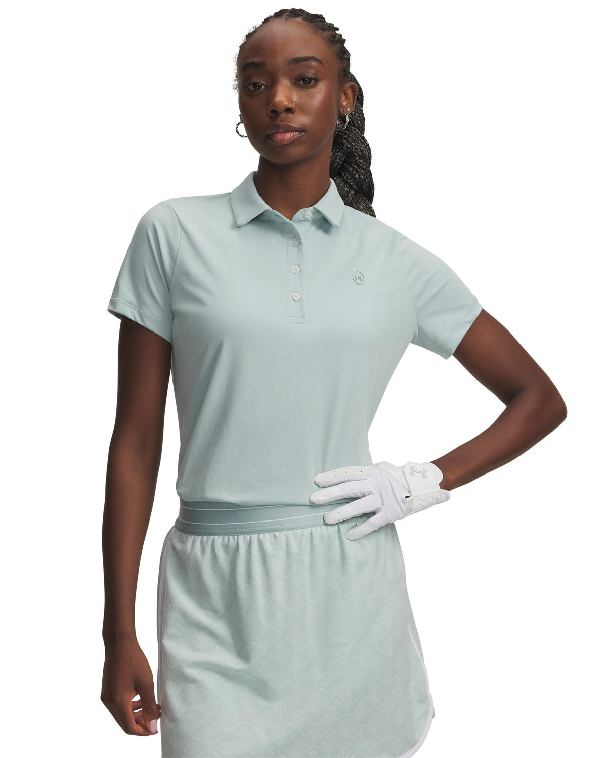 UA ArmourDry Women's Short Sleeve Polo - Blue