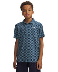 UA Matchplay Printed Boys' Polo - Blue