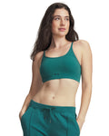 UA Seamless Cotton Low Women's Sports Bra - Green