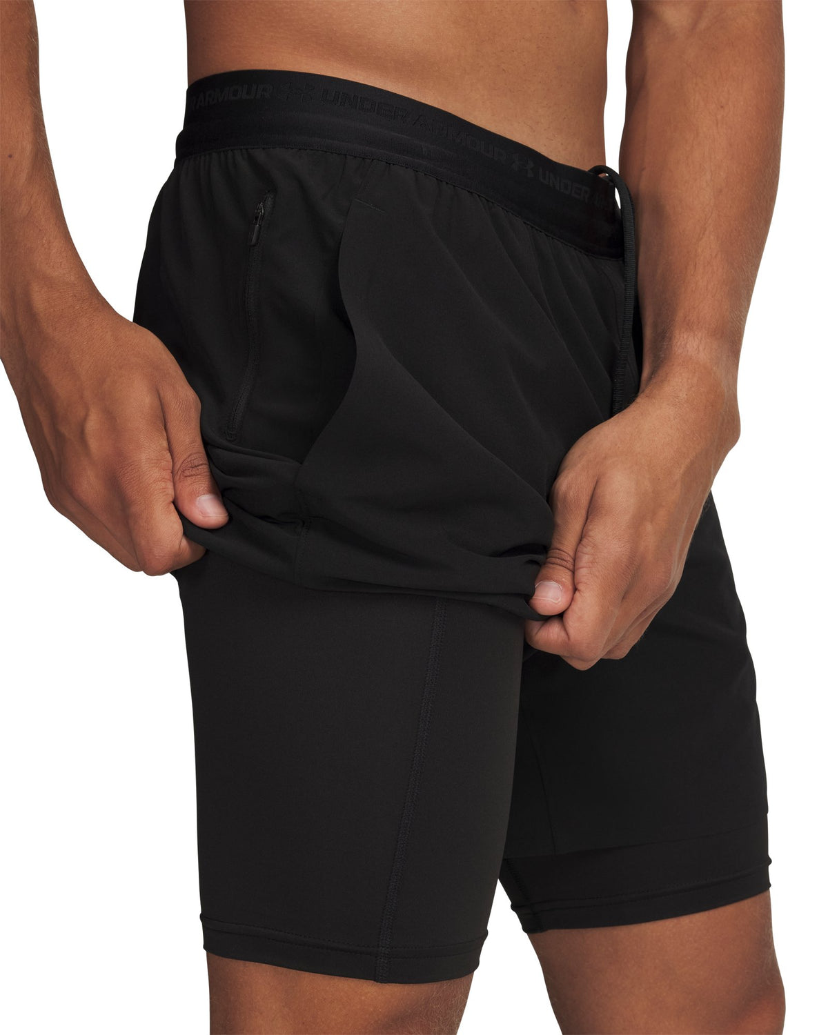 UA Vanish Elite Men's 2-in-1 Shorts - Black
