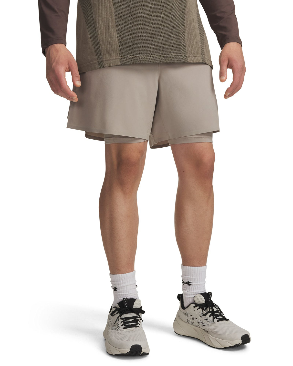 UA Vanish Elite Men's 2-in-1 Shorts - Brown